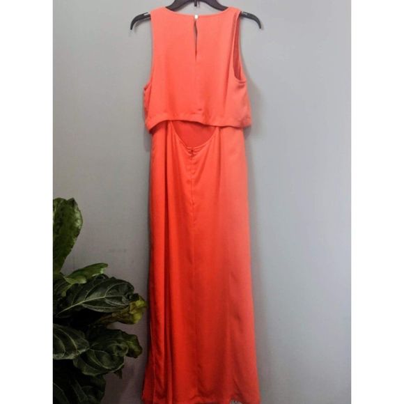TILDON Maxi Dress Sleeveless Coral Sz Small NWOT - Picture 2 of 6
